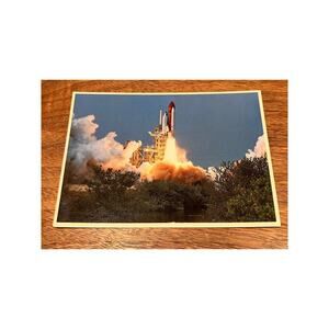 VTG Postcard Maiden Flight for SpaceLab 80s NASA, Made in USA, Shuttle, Unused